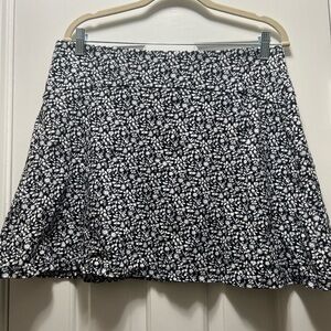 LOFT Blue and White A-line Mini Skirt for Casual Night Out